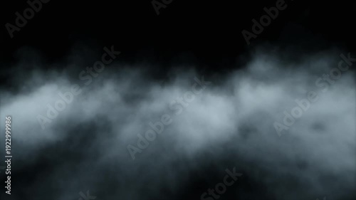 Wispy White Smoke Billowing Across a Dark Moody Background with Subtle Lighting Effects mist vapor