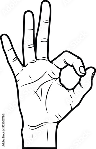 A hand showing the okay gesture with thumb and index finger forming a circle.