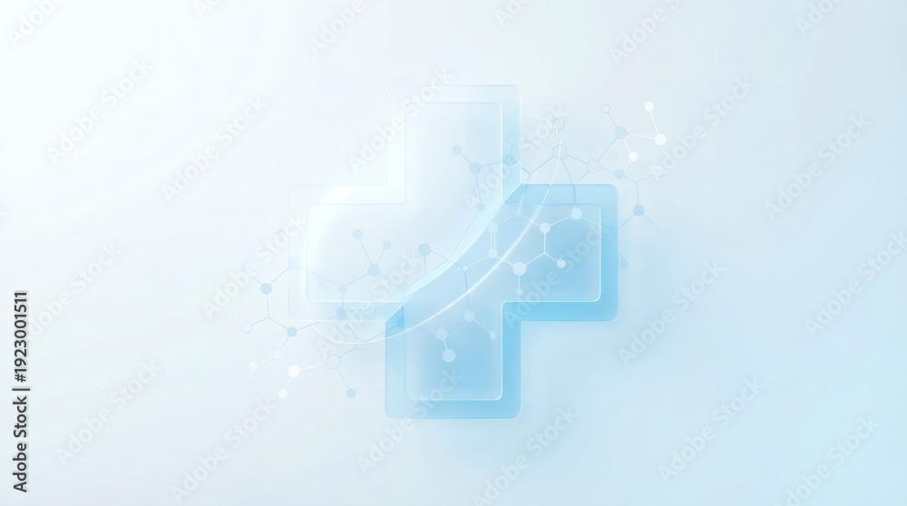 Fototapeta premium Health and Medical Healthcare Digital Technology Connection Abstract Background Illustration