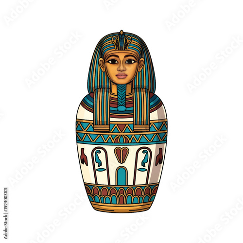 Ancient Egyptian Mummified Pharaonic Statue