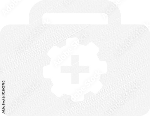 first aid kit icon simple scribble
