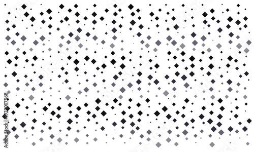 Black and gray dots pattern on with geometric shapes