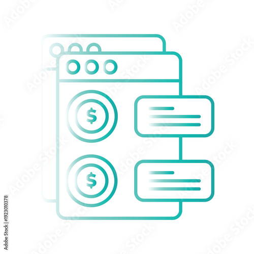 Finance and Economy Management Icons for Web Design