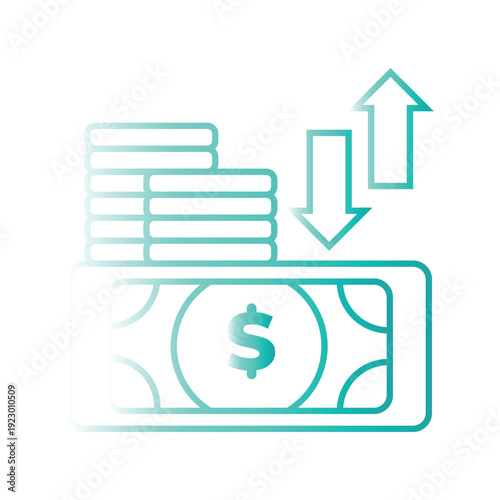 Analyzing finance and economy trends with currency flow fluctuations