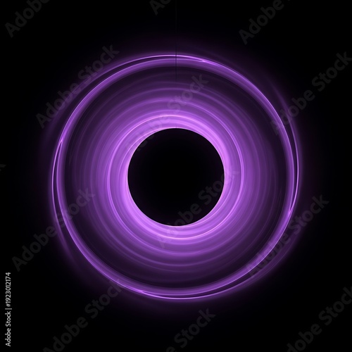 Abstract blue and colorful background with glowing circles and dark space patterns creates a bright energy ring design for a vibrant digital wallpaper illustration