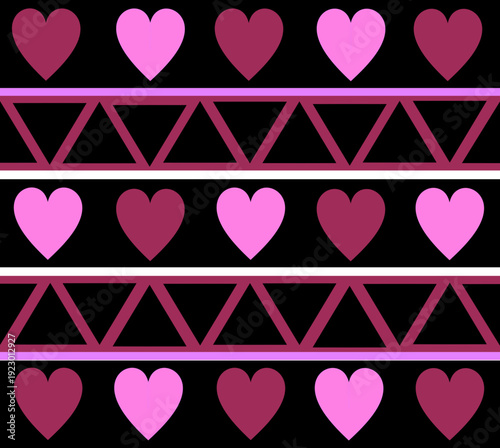 Arrière plan thème "cœurs' rose