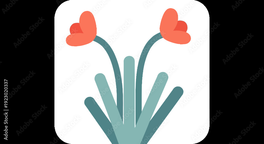 Fototapeta premium Beautiful flowers blooming in the garden, a serene illustration of nature's beauty from a close-up viewpoint