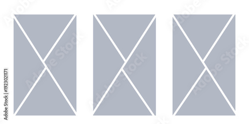 Image collage layout template. Grey mosaic mood board grid collection. Picture frame set. Photo album idea for banner, poster, comic page, flyer, brochure, booklet, memory wall design. Vector pack