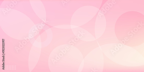 Minimalist banner background, pastel colorful, pink and yellow gradations. Circle effect style geometric, abstract background