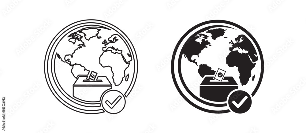 Obraz premium vector graphic of International Day of Democracy good for International Day of Democracy celebration. flat design. flyer design.flat illustration.