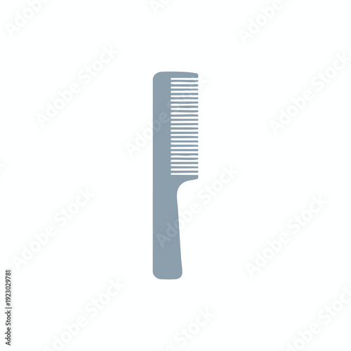 Light Blue Comb on White Background