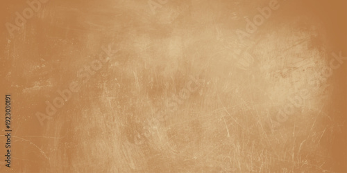 A grungy vintage backdrop featuring aged brown parchment and stained old wood texture with a worn antique design on a damaged paper wall pattern