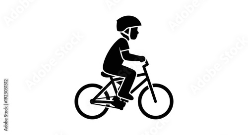 A person rides bicycle outdoors with safety gear on a sunny day byo 13