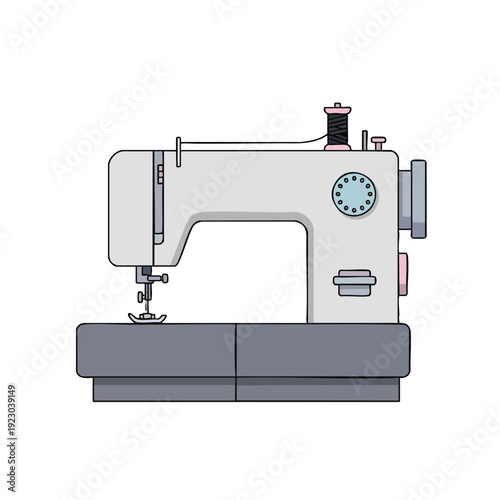 Sewing Machine Icon Illustration