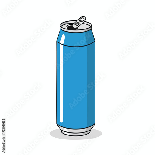 Blue Soda Can with Pull Tab