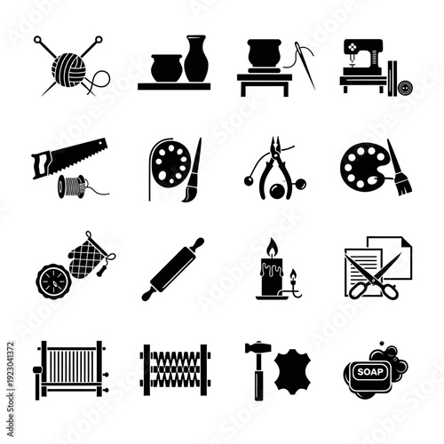 Collection of Craft and Hobby Icons 1.