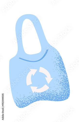 Eco-friendly bag Earth Day symbol