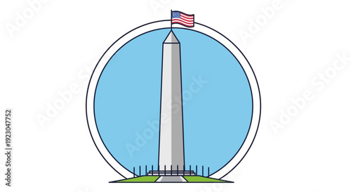 Washington Monument Illustration