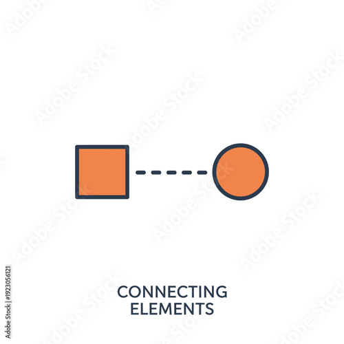 Connecting Elements Square and Circle.