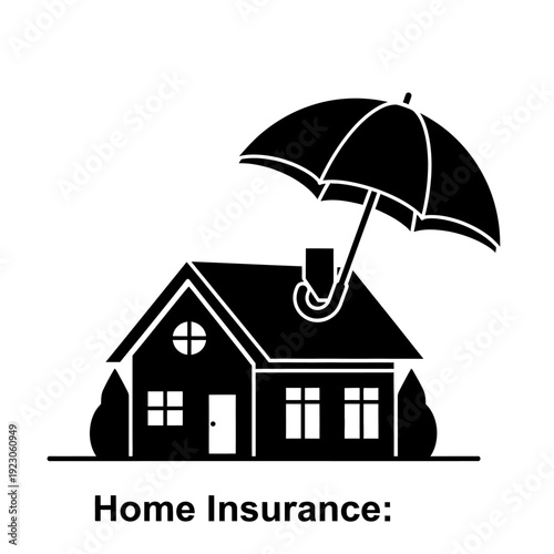 Home Insurance Protection Symbol.