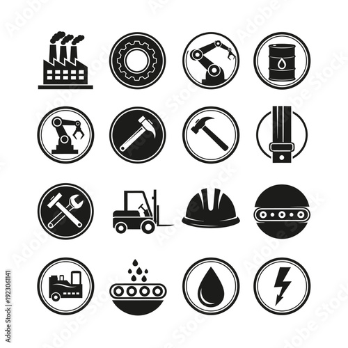 Industrial Icons Set 1.