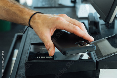 Scanning Digital Boarding Pass in Airport