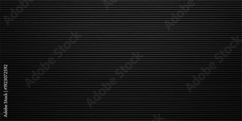 A dark backdrop featuring a horizontal striped pattern on a corrugated black leather and metallic silver surface creates a textured gray aluminum material design for this wallpaper