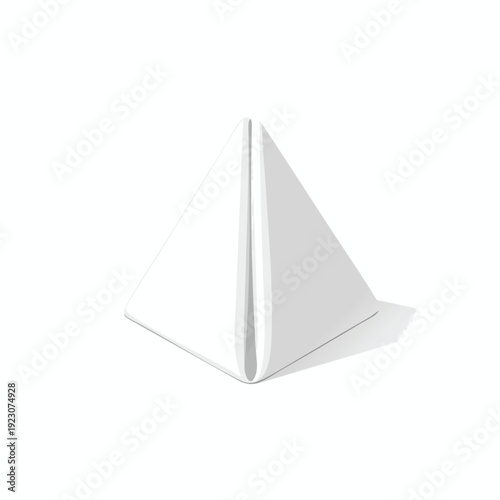 Minimalist White Paper Airplane Model for Creativity and Inspiration