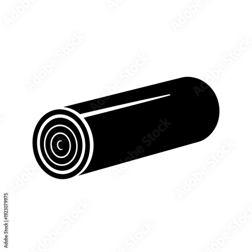 Rolled up yoga mat icon.