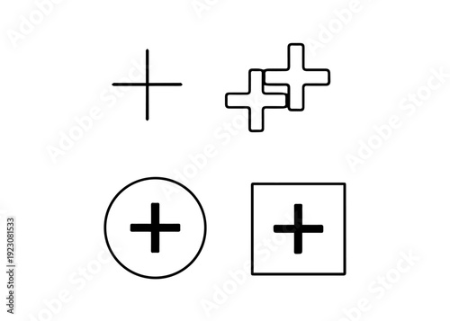 plus line icon set vector
Vector set of icons on a white background