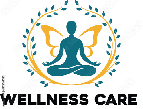 Meditation and Yoga Wellness Logo Set