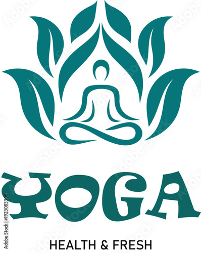 Meditation and Yoga Wellness Logo Set