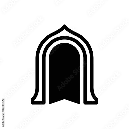 Black Archway Icon.