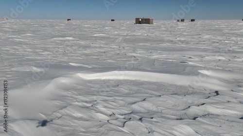 Lake Manitoba Frozen at Delta Beach