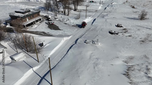 Lake Manitoba Frozen at Delta Beach
