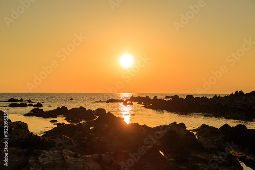 神奈川県横須賀市　荒崎海岸夕景