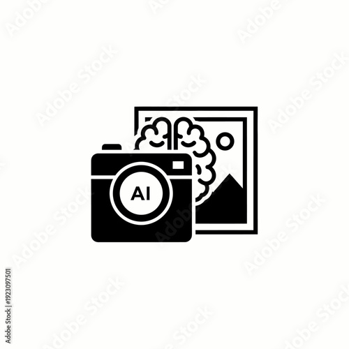 AI Camera and Art Concept