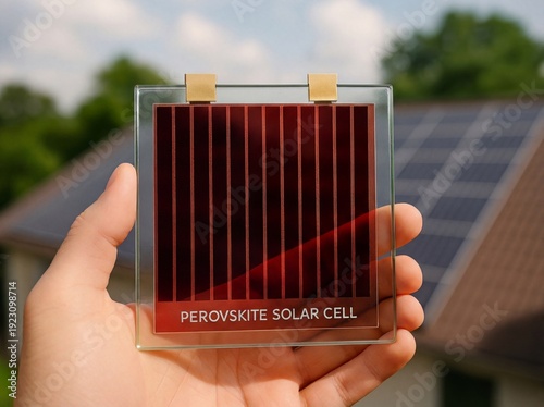 Perovskite Solar Cell Prototype in Hand – Next Generation Photovoltaic Technology