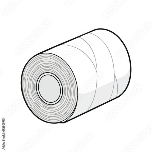Rolled White Paper Towel for Cleaning and Hygiene