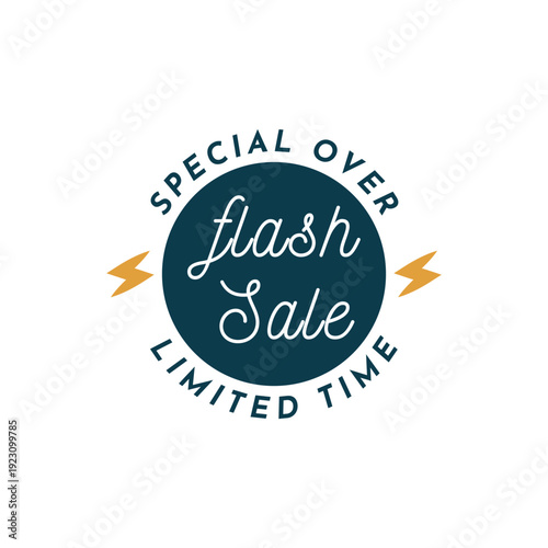 Flash Sale special offers labels design 