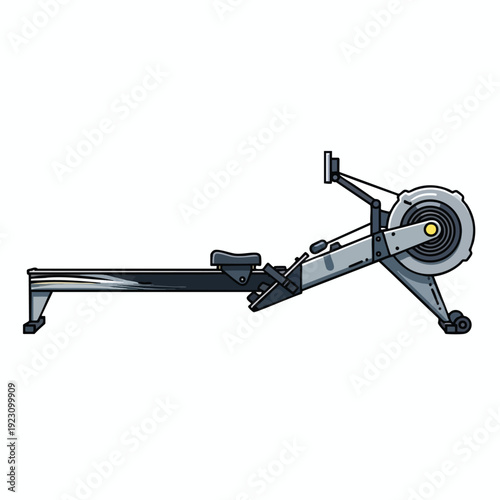 Modern Rowing Machine for Home Fitness and Cardio Workouts