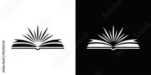simple book logo vector