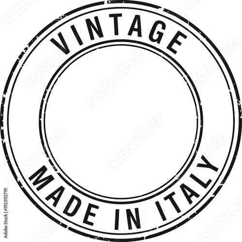 Vintage Made in Italy Stamp Design for Authentic Branding and Retro Marketing