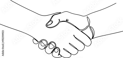 Handshake icon representing partnership, agreement, and collaboration in business and human connection