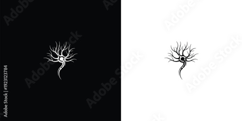 Abstract Neuron Symbol Neural Network Brain Cell Science Art.