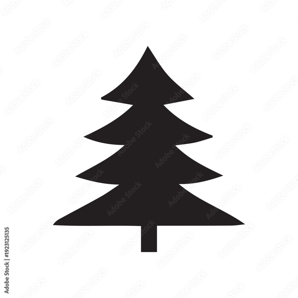 Obraz premium christmas tree vector illustration