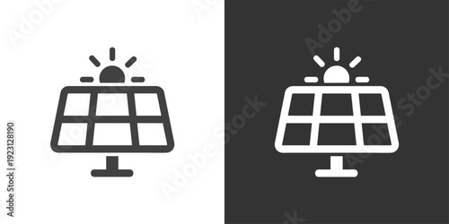 Solar Panel icon. Solid glyph series icon