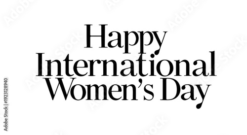 Classic Serif Font Design for International Women's Day