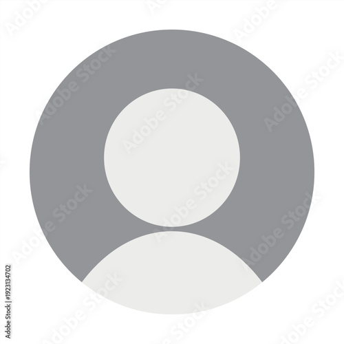 Round blank avatar photo placeholder icon