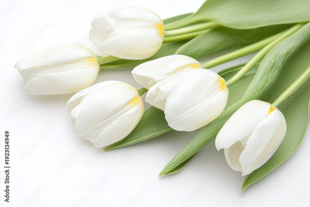 Obraz premium daisies summer white flower isolated on white background. tulip